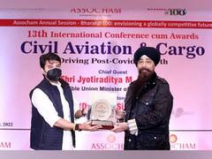 
      
      Frankfinn receives the award for 'Best Air Hostess Training...
      
      