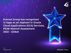 
      
      Everest Group has recognized 4i Apps as an aspirant
      
      