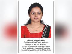 
      
      Tamil Nadu student of DNB Family Medicine declared Gold Medalist
      
      