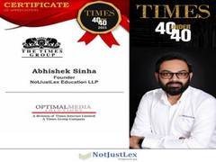 
      
      Abhishek Sinha makes it to the coveted Times 40 Under 40 List...
      
      