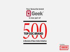 
      
      Geek named in top 100 of YourStory's '500 Challenger' Direct...
      
      