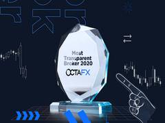 
      
      OctaFX secures the 'Most Transparent Broker' award for 2020
      
      