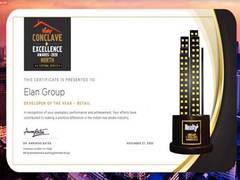 
      
      Elan Group conferred as 'Developer of the Year - Retail'
      
      