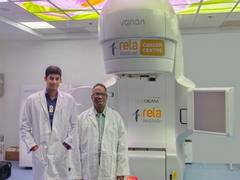 
      
      A senior citizen battled out a rare throat cancer in Rela Hospital
      
      