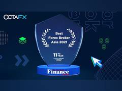 
      
      OctaFX captures the 'Best Forex Broker Asia' award for 2021
      
      