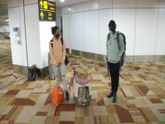 
      
      Stranded Indians return with their furry friends from...
      
      