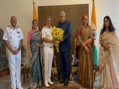 
      
      Vice Admiral Biswajit Dasgupta calls on West Bengal Governor...
      
      