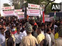 
      
      Mumbai police arrest Bajrang Dal workers protesting against...
      
      