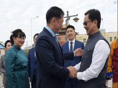 
      
      Kiren Rijiju meets Mongolian president in Ulaanbaatar
      
      
