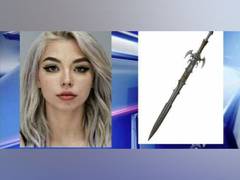 
      
      Did this woman die trying to catch a sword with her vagina?
      
      