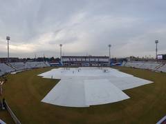
      
      Rawalpindi Test: Fourth day's play called off due to wet outfield
      
      