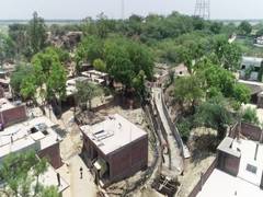 
      
      Constructed wetlands to help filter sewage waste flowing into...
      
      