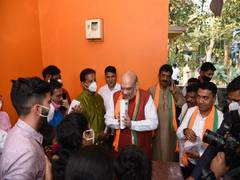 
      
      Goa Polls: Amit Shah holds door-to-door campaign in Sanvordem town
      
      