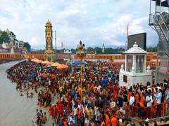 
      
      Devotees throng Daksheshwar Mahadev temple on Sawan's Shivratri
      
      