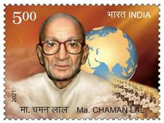 
      
      Venkaiah Naidu releases postage stamp on Mananiya Chaman Lal
      
      