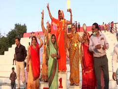
      
      Women in Bhopal's village participate in 'Lota Daud' to send...
      
      