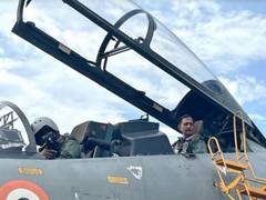 
      
      Northern Army Commander flies over 'Batra top' to pay homage...
      
      