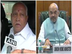 
      
      B S Yeddyurappa thanks Amit Shah for extending support
      
      