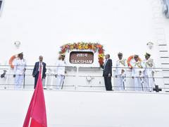 
      
      Indian Coast Guard Ship 'Saksham' dedicated to nation on...
      
      