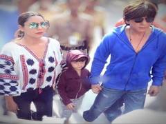
      
      Shah Rukh Khan celebrates Diwali with son AbRam, wife Gauri Khan
      
      
