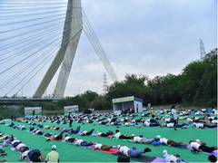 
      
      NMCG organizes 'Ghat Par Yog'
      
      