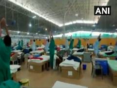 
      
      COVID-19 patients perform yoga at ITBP-run centre in Delhi
      
      
