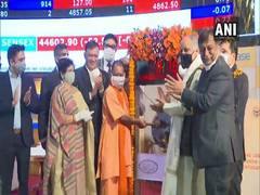 
      
      Yogi Adityanath rings bell at BSE at listing of Lucknow...
      
      