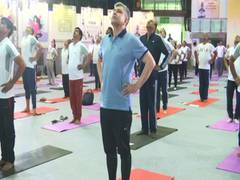 
      
      Ashwini Vaishnaw takes part in countdown event for Yoga Day
      
      