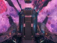 
      
      Zoom in style in a sci-fi ship decimating coronavirus particles
      
      
