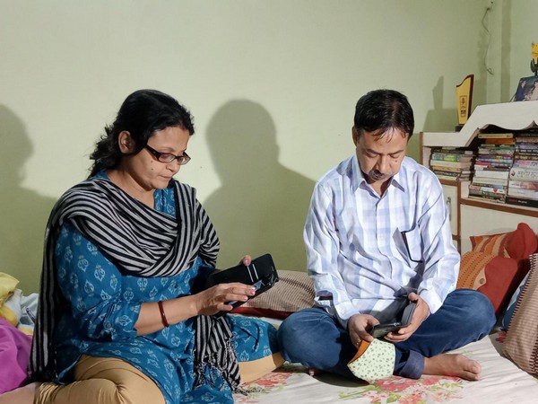 Parents of Pushpak Swarnakar in West Bengal's South 24 Parganas (Photo/ANI)