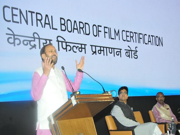 Union Minister Prakash Javadekar speaking during the event in Mumbai, Maharashtra, on Saturday. (Photo/ANI)
