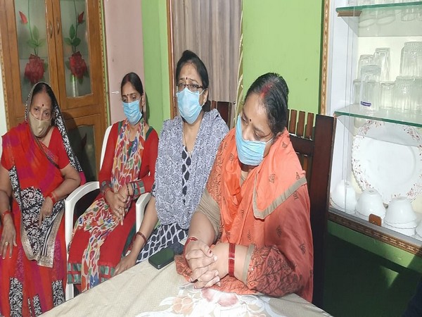 Captain Nagendra Kumar's family in Lucknow (Photo/ANI)