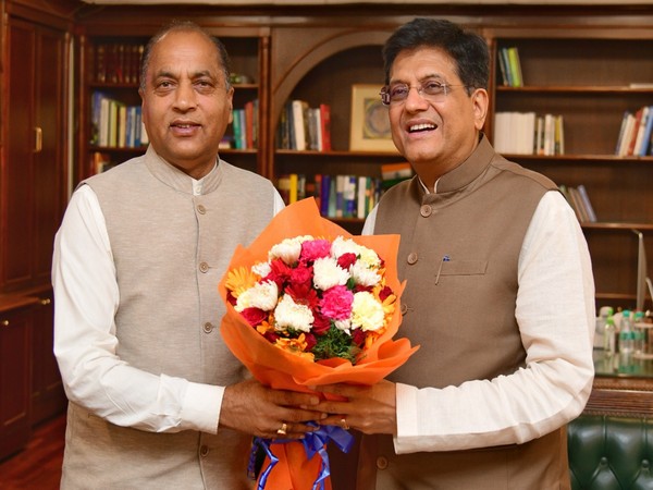 Himachal CM Jai Ram Thakur meets Union Minister Piyush Goyal