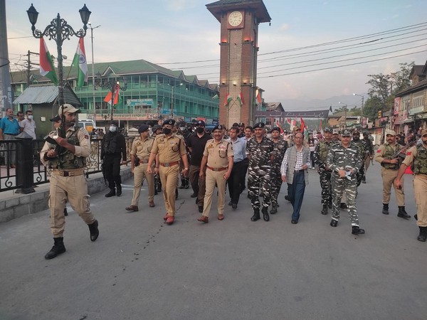 Jammu and Kashmir DGP Dilbag Singh at Srinagar (Photo/ANI)