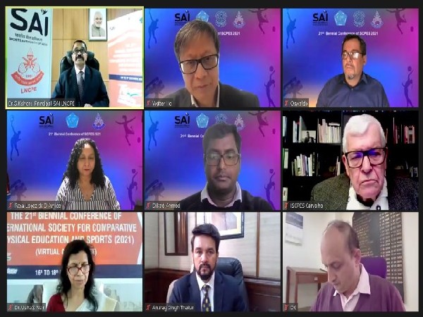 Anurag Thakur at the 21st Biennial Conference of ISCPES (Photo/SAi Media-twitter)