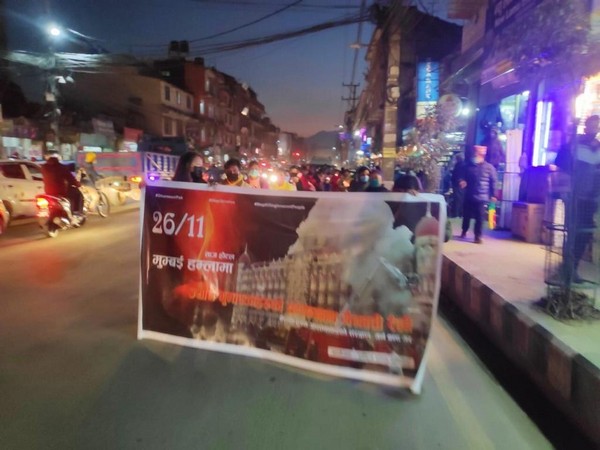 Demonstrators held candlelight march in Kathmandu on Friday (Photo/ANI)