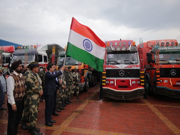 The second convoy of India's humanitarian assistance carrying 2000 MTs of wheat left Attari, Amritsar on Thursday