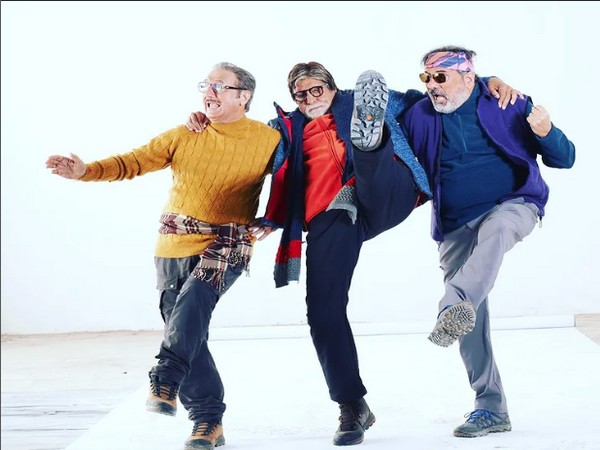 Amitabh Bachchan with Anupam Kher and Boman Irani (Image source: Instagram)