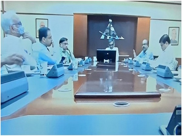 A visual from the video conference. 