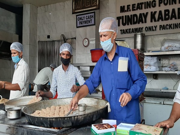 Sales have dipped to 60 per cent as compared to that before lockdown at 'Tunday Kababi' in Lucknow. (Photo/ANI)
