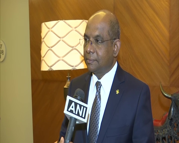 Maldivian Foreign Minister Abdulla Shahid speaking to ANI in New Delhi on Thursday