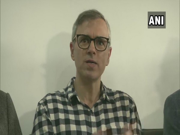 Omar Abdullah talking to ANI at Srinagar on Thursday