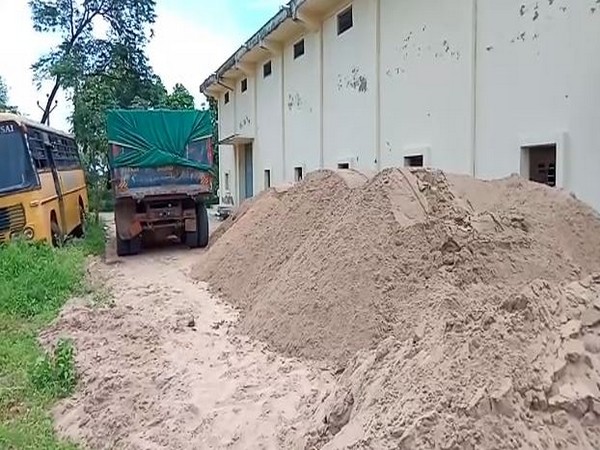 175 tonnes of sand were seized in Andhra Pradesh. (Photo/ANI)