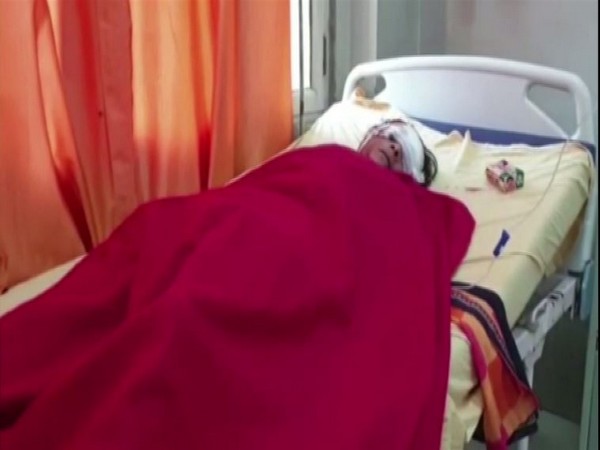 One of the injured admitted to a hospital in Vrindavan. (Photo/ANI)