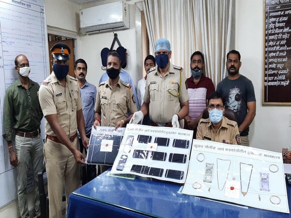 Police from Kurar recovered stolen property worth about Rs 5.5 lakh. (Photo/ANI)