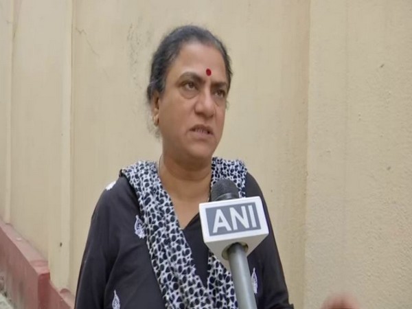Sandhya Rani, woman activist speaks to ANI in Telangana on Wednesday [Photo/ANI]