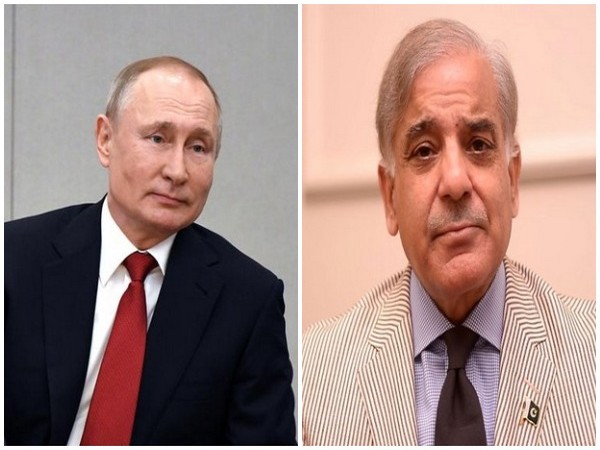 Russian President Vladimir Putin and Pakistan Prime Minister Shehbaz Sharif