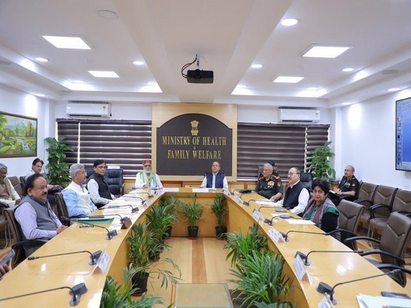 The GoM meeting is underway on COVID-19 is underway in New Delhi on Wednesday. Photo/ANI