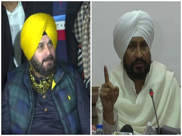Congress leader Navjot Singh Sidhu, Punjab CM Charanjit Singh Channi (Photo/ANI)