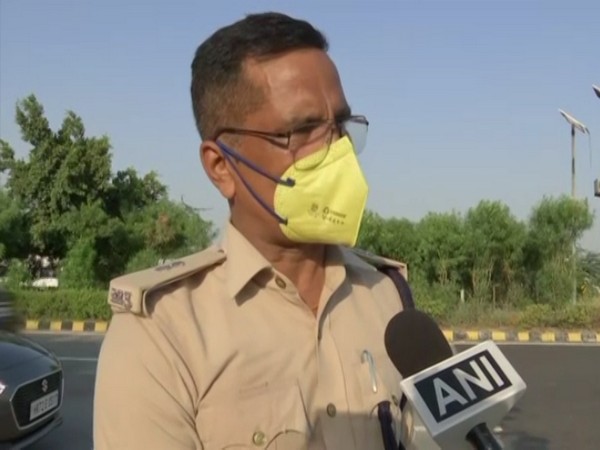 Noida Additional Deputy Commissioner of Police (ADCP) Ranvijay Singh speaking to ANI on Thursday. (Photo/ANI)